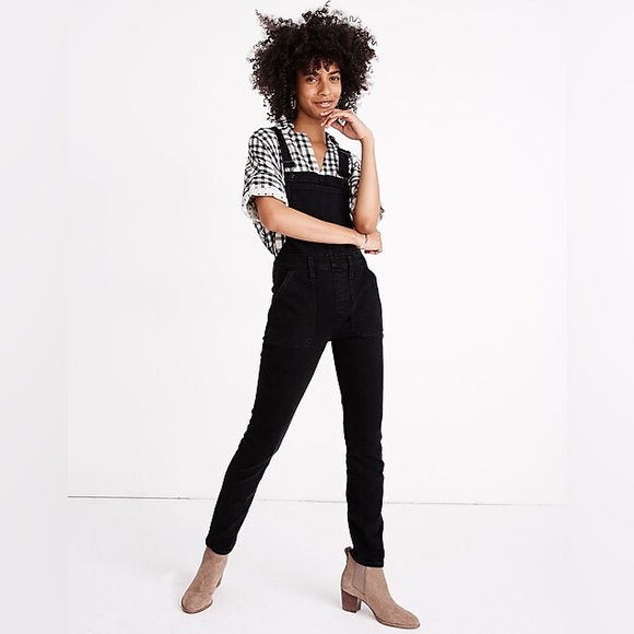Madewell Denim - Madewell Overalls in Lunar Wash Skinny Black Denim Sz Small Good Used Condition